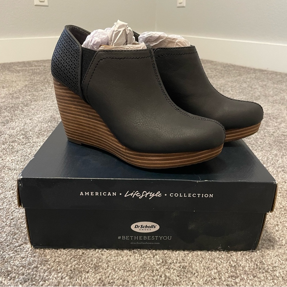 NIB Dr. Scholl’s Harlow Ankle Boot - Black - Sz 7.5 W